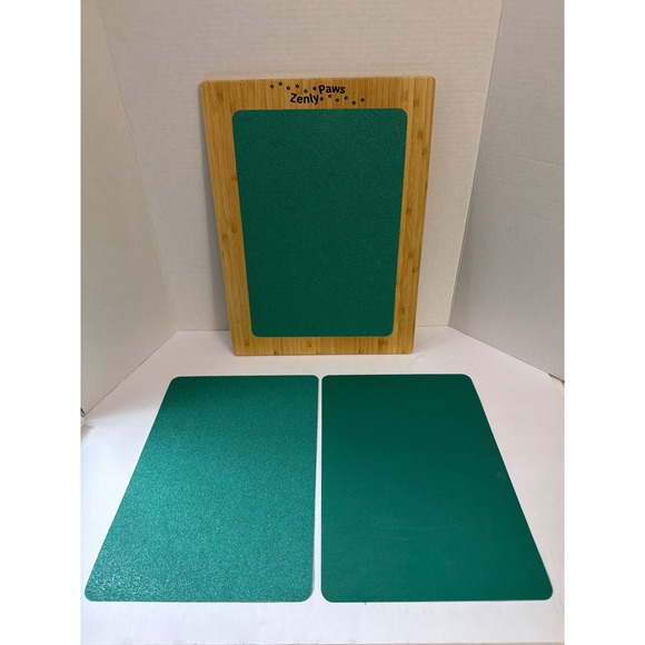 Zenly Paws Other - Zenly Paws Bamboo Dog Nail Scratch Board Green with 2 Replacement‎ Pads